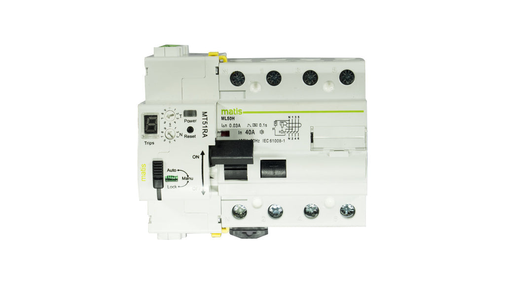 Interruptor diferencial industrial 4P 40A 30mA clase AC - Maxge