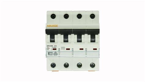Interruptor automático magnetotérmico. Poder de corte: 6000A Curva D